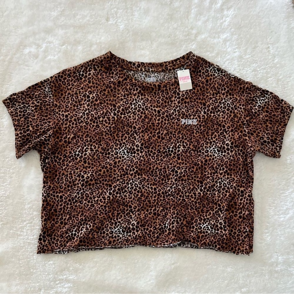 Pink VS Leopard Print Leopard Top